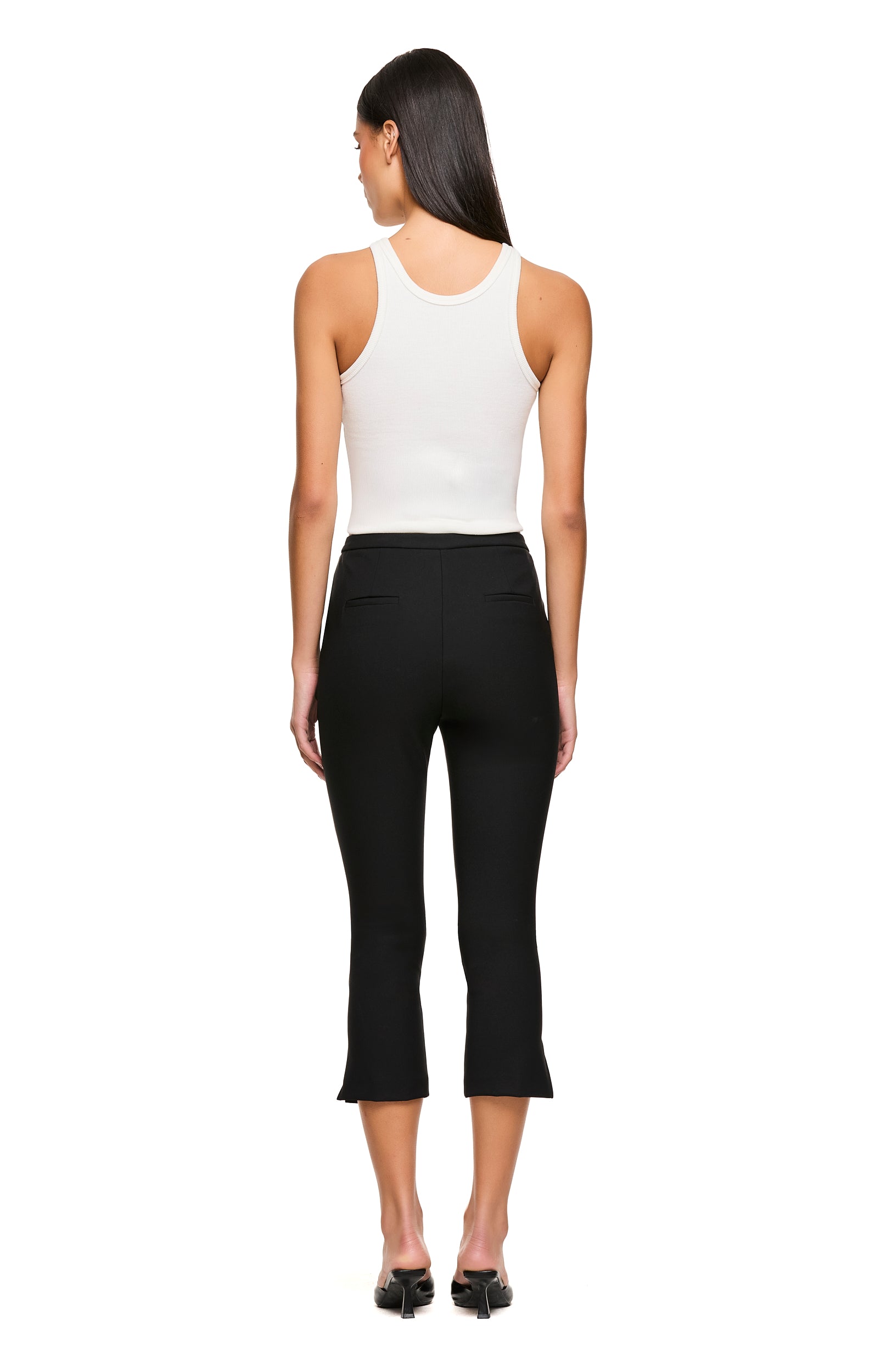 Shiloh Black Capri Pants for Women - Stretchy Comfortable Workout & Lounge Pants - Perfect for Yoga, Running, and Casual Wear