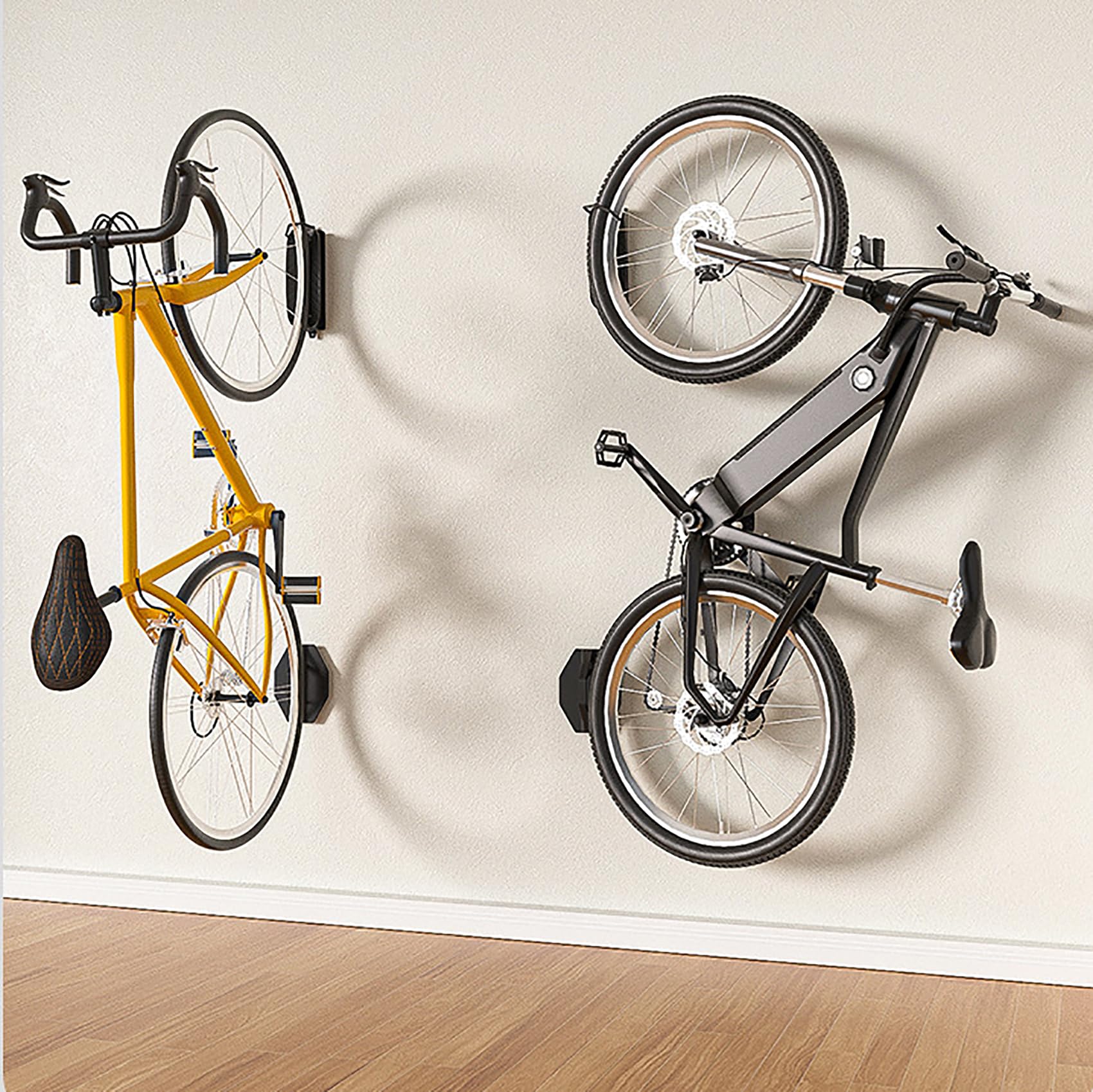 Dreamoon Swivel Bike Wall Mount - Heavy Duty Garage Bike Hanger Rack Holds 66lbs | Space Saving Vertical Bicycle Storage Solution for Home, Apartment & Garage Organization (1 Pack) - Perfect for Small Spaces & Cycling Enthusiasts