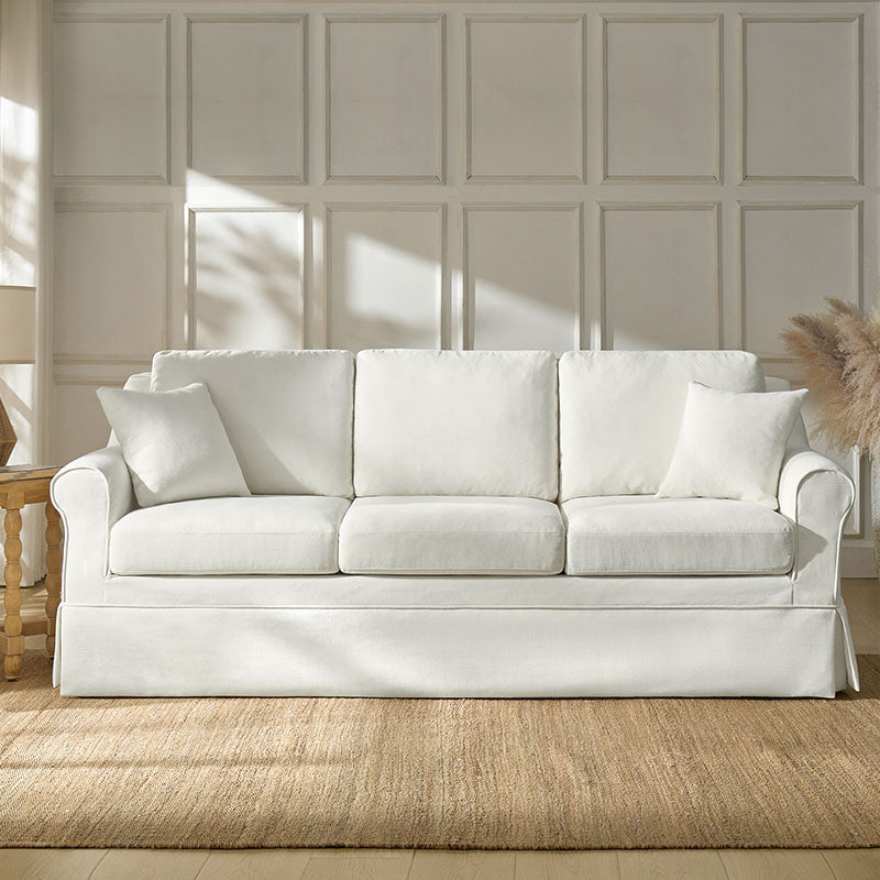 Belanda Linen Fabric Sofa with Removable Slipcover - Perfect for Living Room, Lounge & Cozy Home Decor
