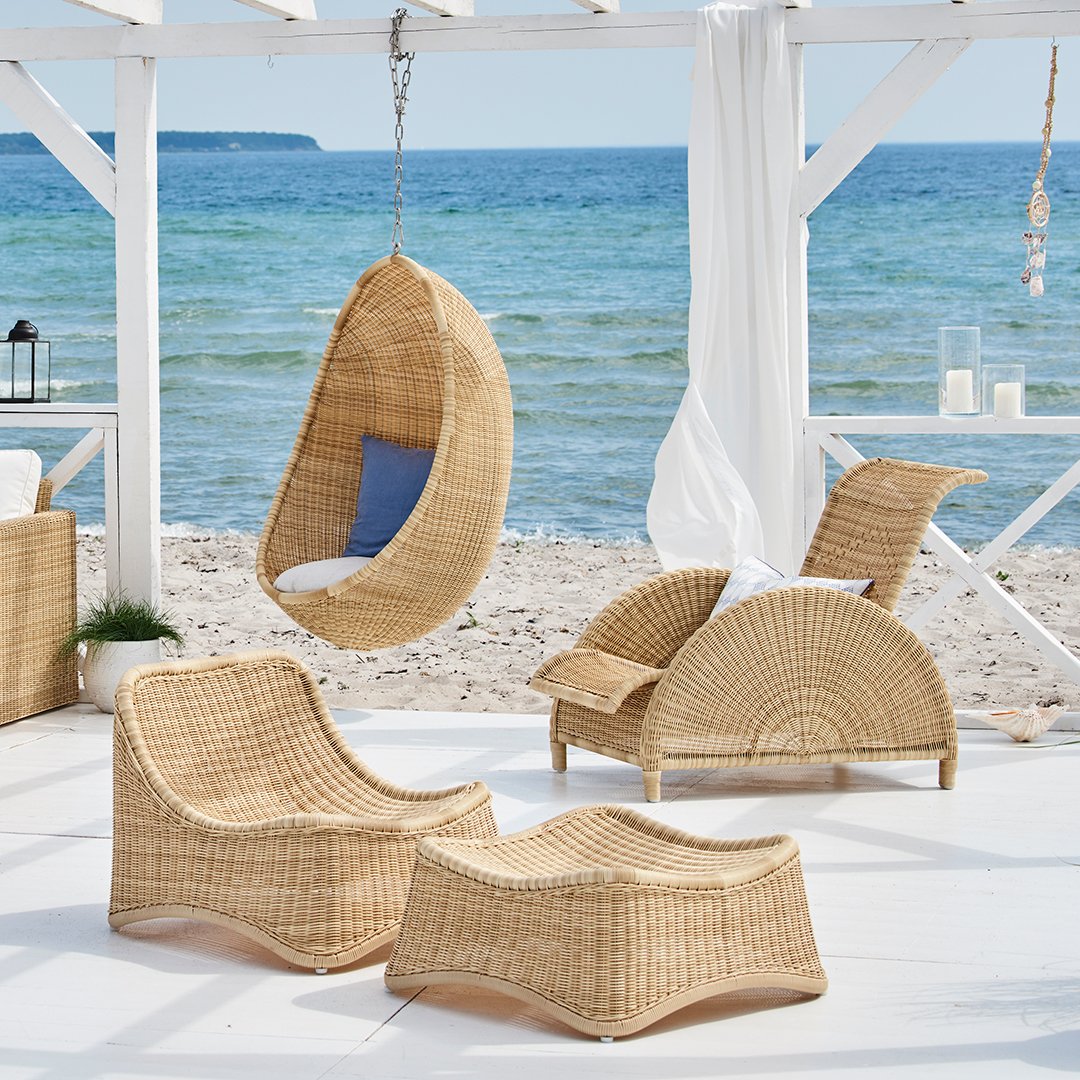 Chill Chair & Stool - Comfortable Lounge Chair with Matching Stool for Relaxing at Home, Office or Outdoor - Perfect for Living Room, Patio, Dorm & Small Spaces