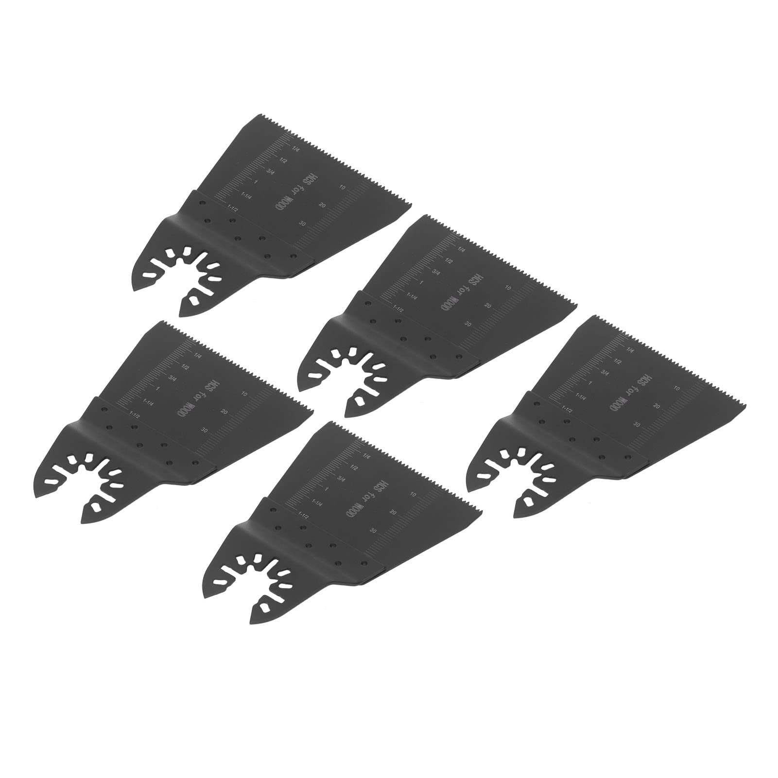 5-Piece Oscillating Multitool Blade Set - Quick Release 65mm Precision Teeth Blades for Fiberglass, Wood & Metal Cutting - Perfect for DIY, Home Renovation & Professional Construction Projects