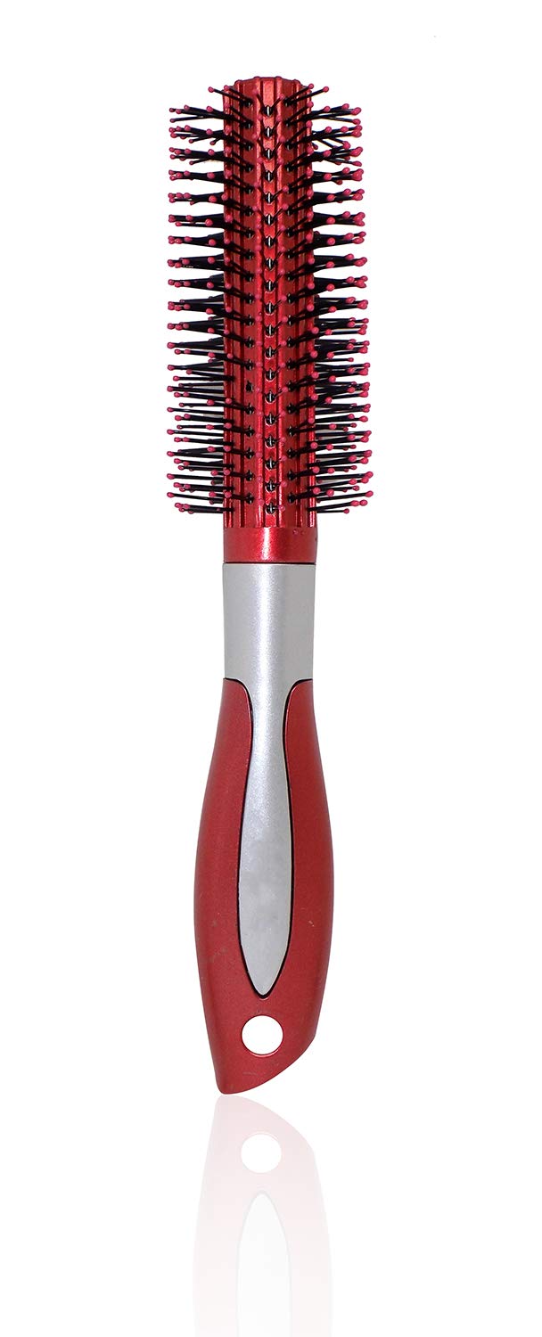 Kabello Professional Hair Dryer with Brush - Salon Quality Styling Tool for Women & Girls (Red, Pack of 1) | Perfect for Home Use, Travel & Professional Salons