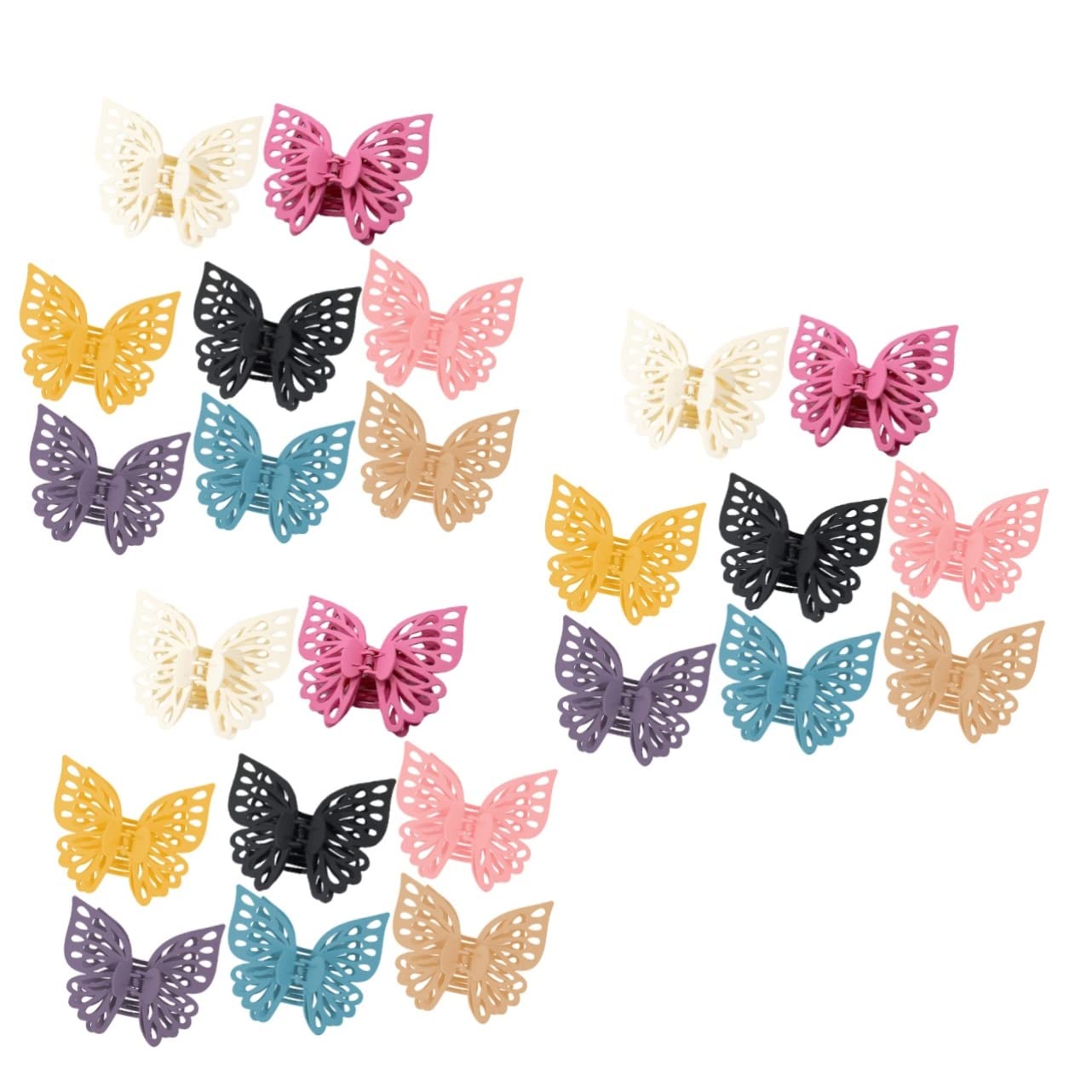Lurrose 24 Pcs Large Hair Clips for Women - Cute Hair Accessories, Hair Bows & Unique ABS Hairpins - Perfect for Parties, Weddings & Everyday Styling