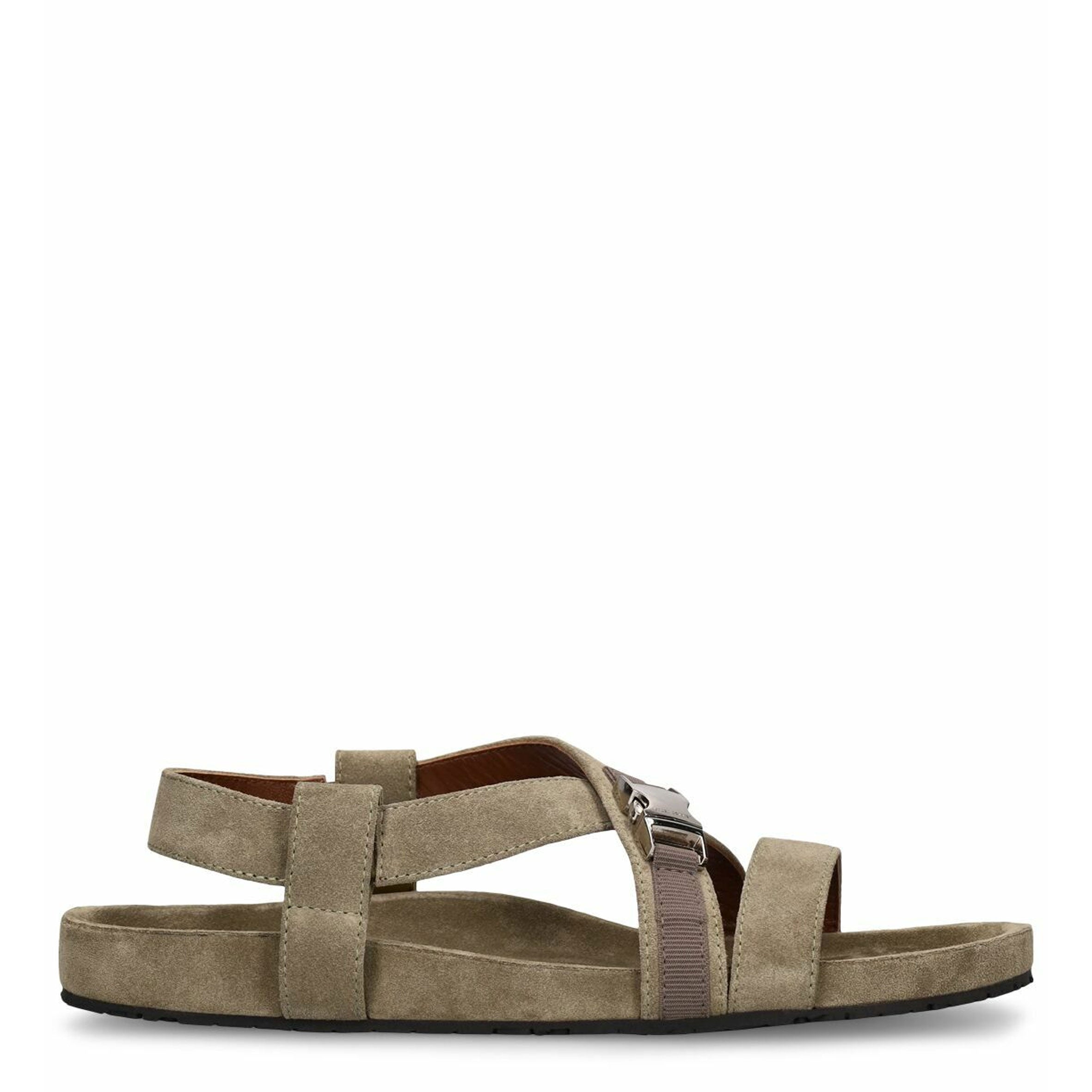 Comfortable Khaki Suede Slide Sandals for Women - Soft & Stylish Casual Shoes for Home, Beach, and Everyday Wear