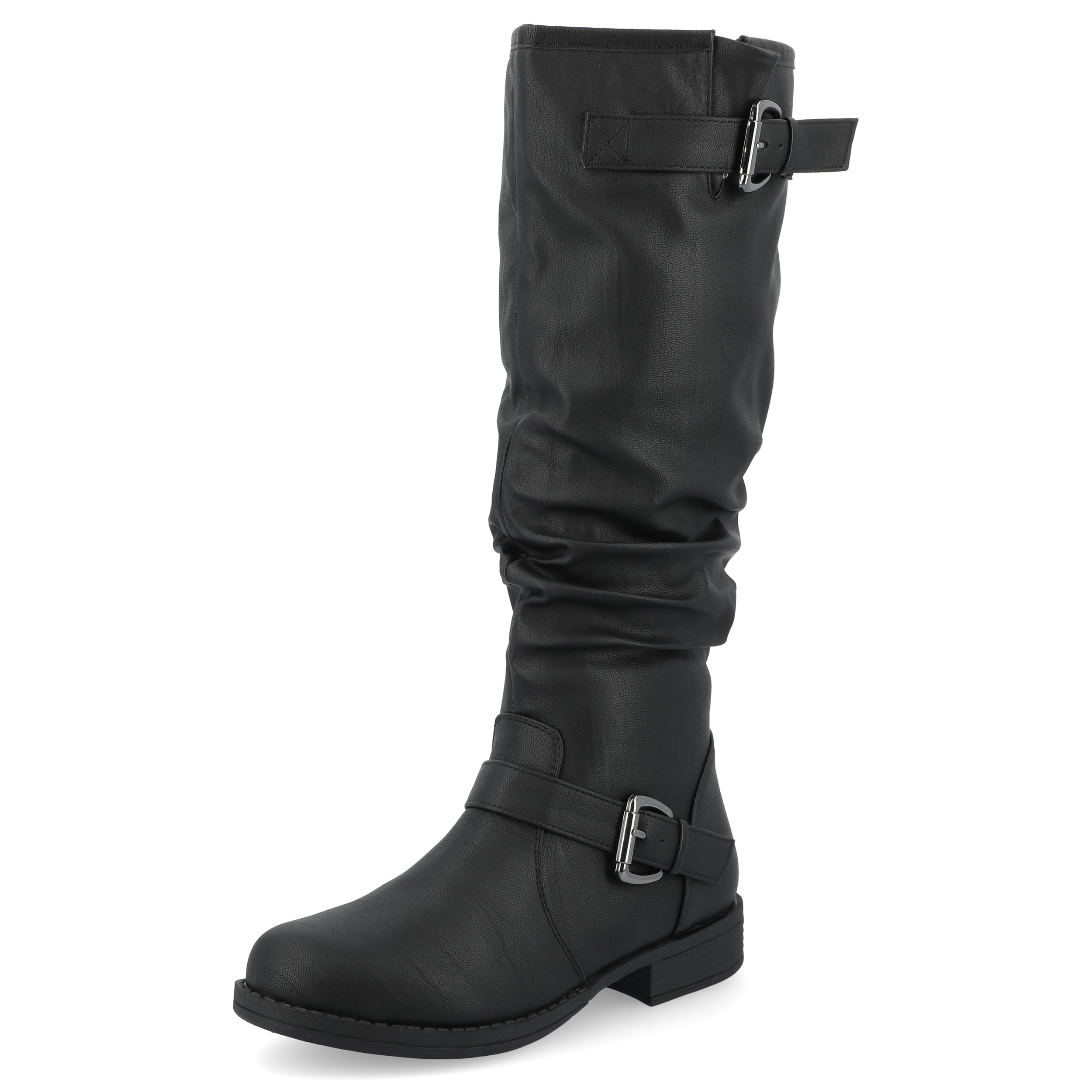 Journee Collection Women's Riding Boots - Stylish & Comfortable Equestrian Boots for Horseback Riding, Casual Wear & Outdoor Activities