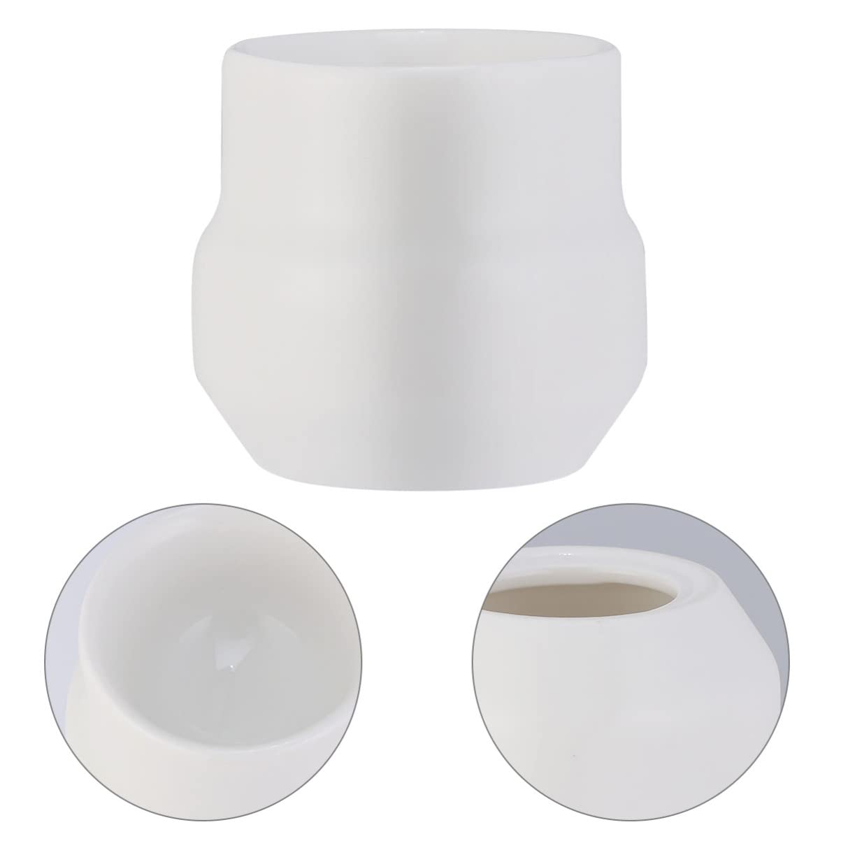 Hemoton 2-Pack Ceramic Egg Cups - Elegant Egg Holders for Soft-Boiled Eggs, Practical Kitchen Tools for Breakfast, Dining & Home Decor (White) | Perfect for Easter, Brunch & Stylish Table Settings