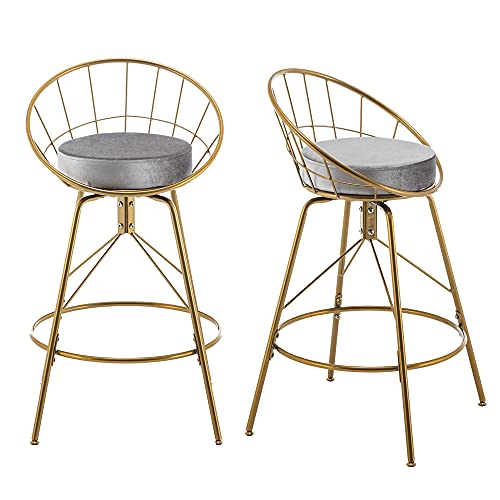 Gold With Gray Cushion