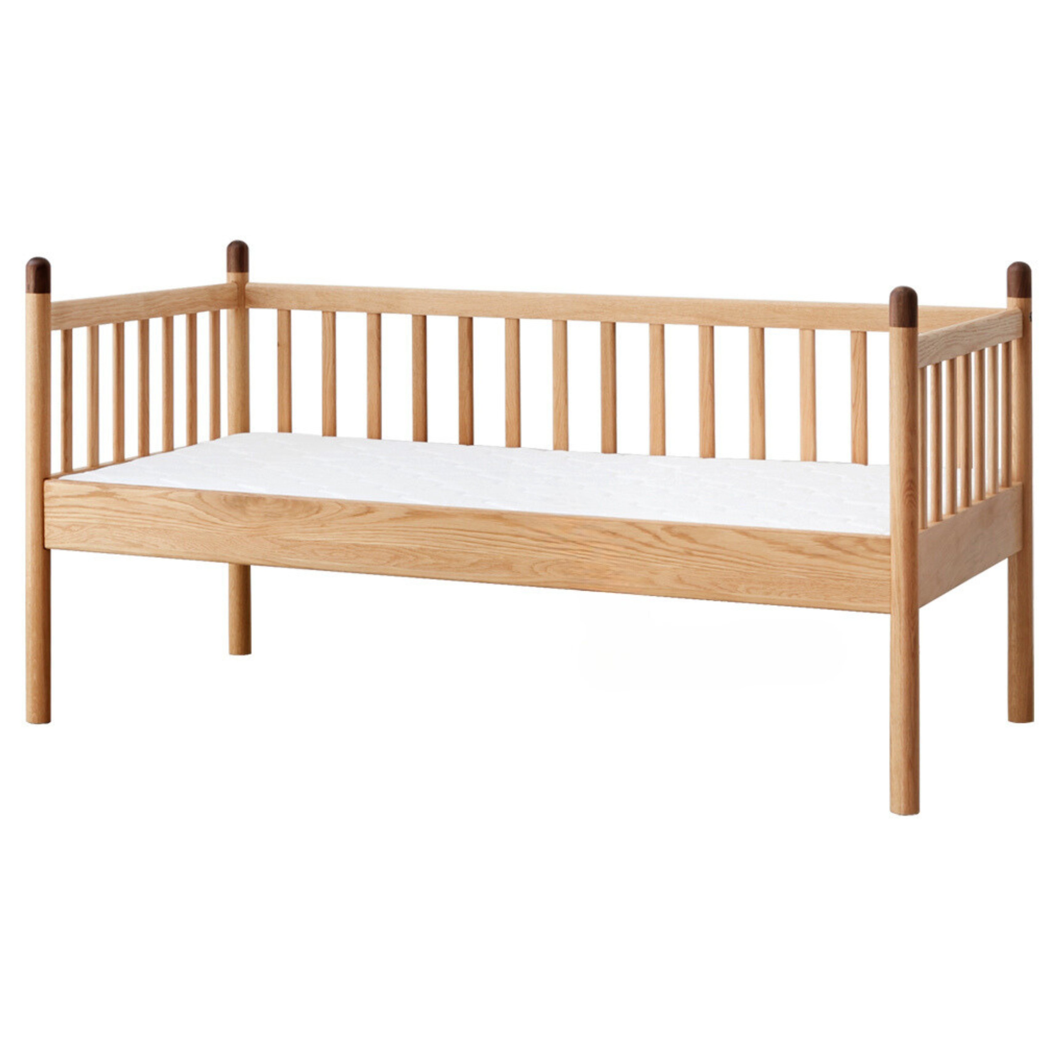 Premium Solid Oak Wood Toddler Bed – Sturdy & Safe for Kids | Perfect for Nursery, Bedroom & Daycare Use