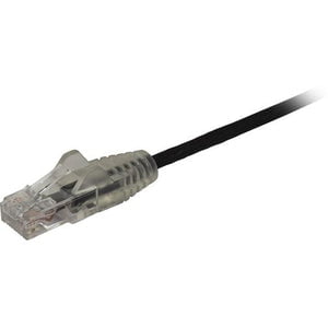 2.5m CAT6 Ethernet Cable Slim Patch Cord - 28AWG Snagless RJ45 Connectors, Gigabit Speed, Black (N6PAT250CMBKS) - Perfect for Home Office, Gaming & Network Setup