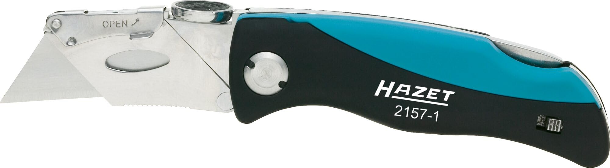 Hazet 2157-1 6.3 Inch Folding Pocket Knife with 5 Stainless Steel Blades - Camping, Hiking, Outdoor Survival & Everyday Carry Tool