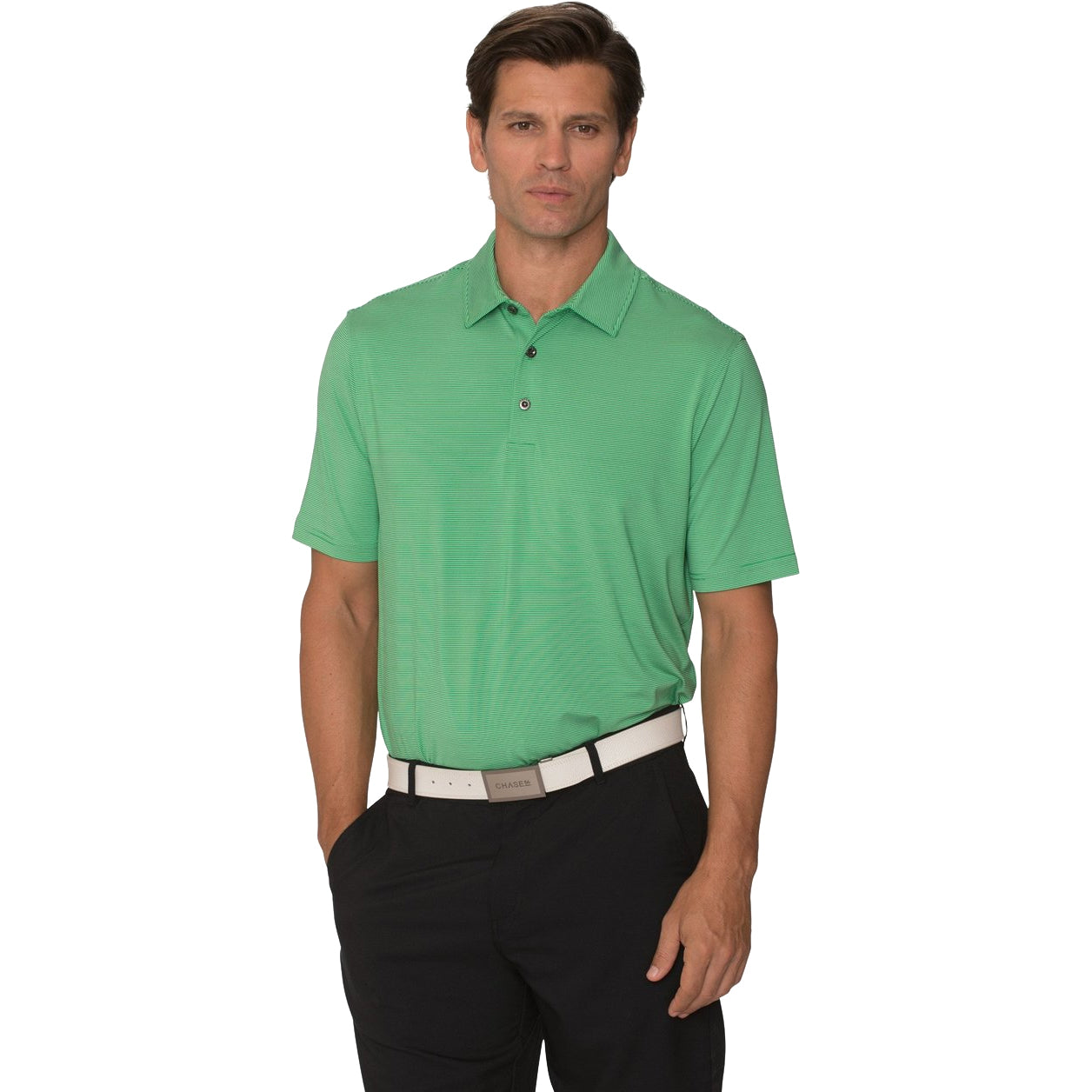 Chase 54 Drift Men's Performance Golf Polo Shirt - Moisture Wicking & UV Protection for Golf, Tennis & Outdoor Sports