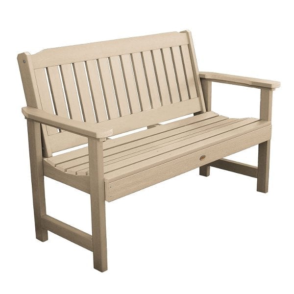 Lehigh Synthetic Wood Garden Bench - Weather-Resistant Outdoor Seating for Patio, Backyard & Garden - Durable & Low Maintenance