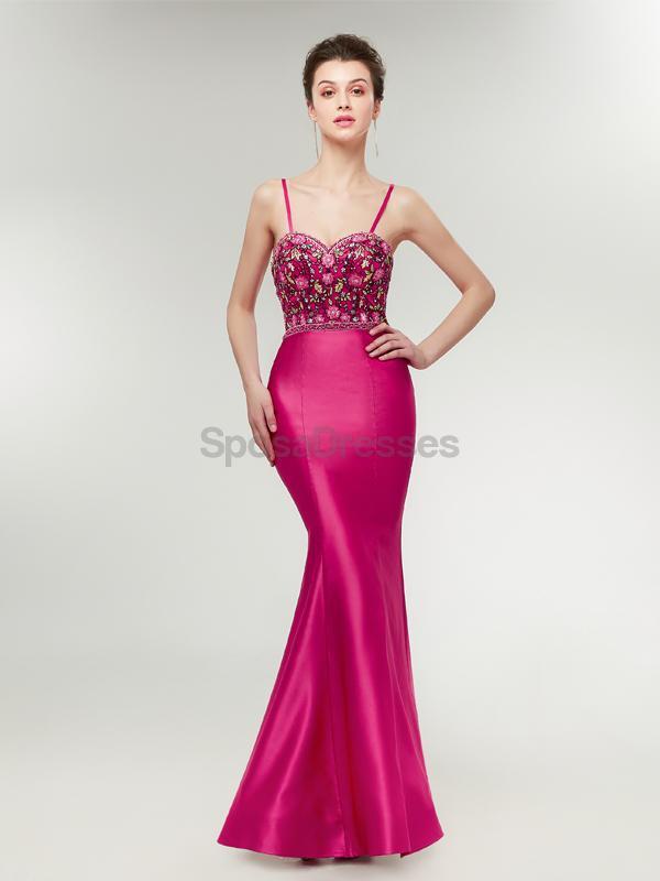 Elegant Fuchsia Mermaid Prom Dresses for Evening Party & Formal Events | Long Sleeve Ball Gown for Homecoming, Wedding, Quinceañera & Special Occasions