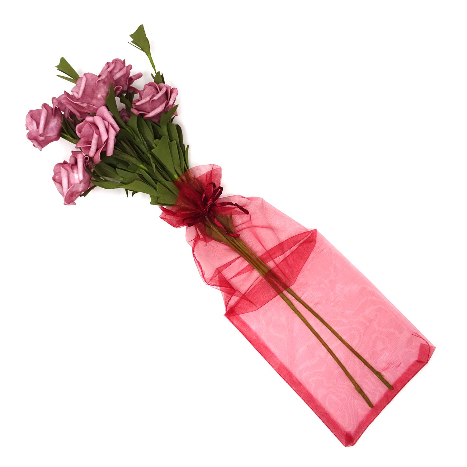 Honbay 24PCS Reusable Sheer Organza Wine Bottle Bags - Elegant Drawstring Gift Bags for Wedding, Party & Holiday Decorations - Perfect for Wine, Champagne & Gift Wrapping