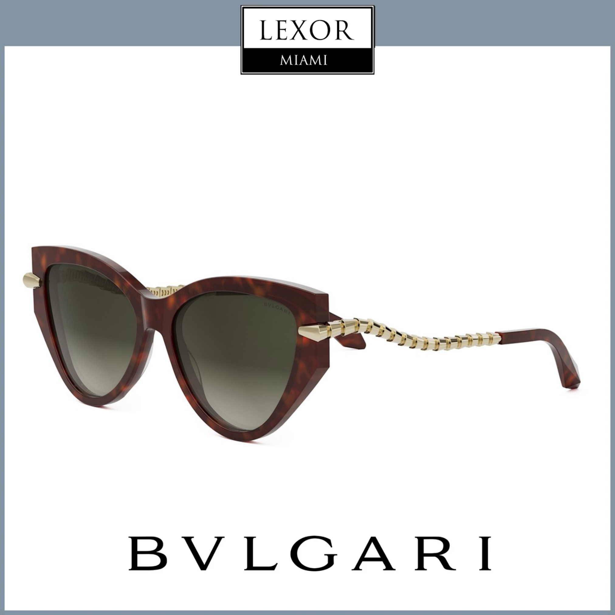Bvlgari BV40001I 5654F Luxury Sunglasses for Women - UV Protection, Polarized Lenses - Perfect for Beach, Driving & Outdoor Fashion Accessories