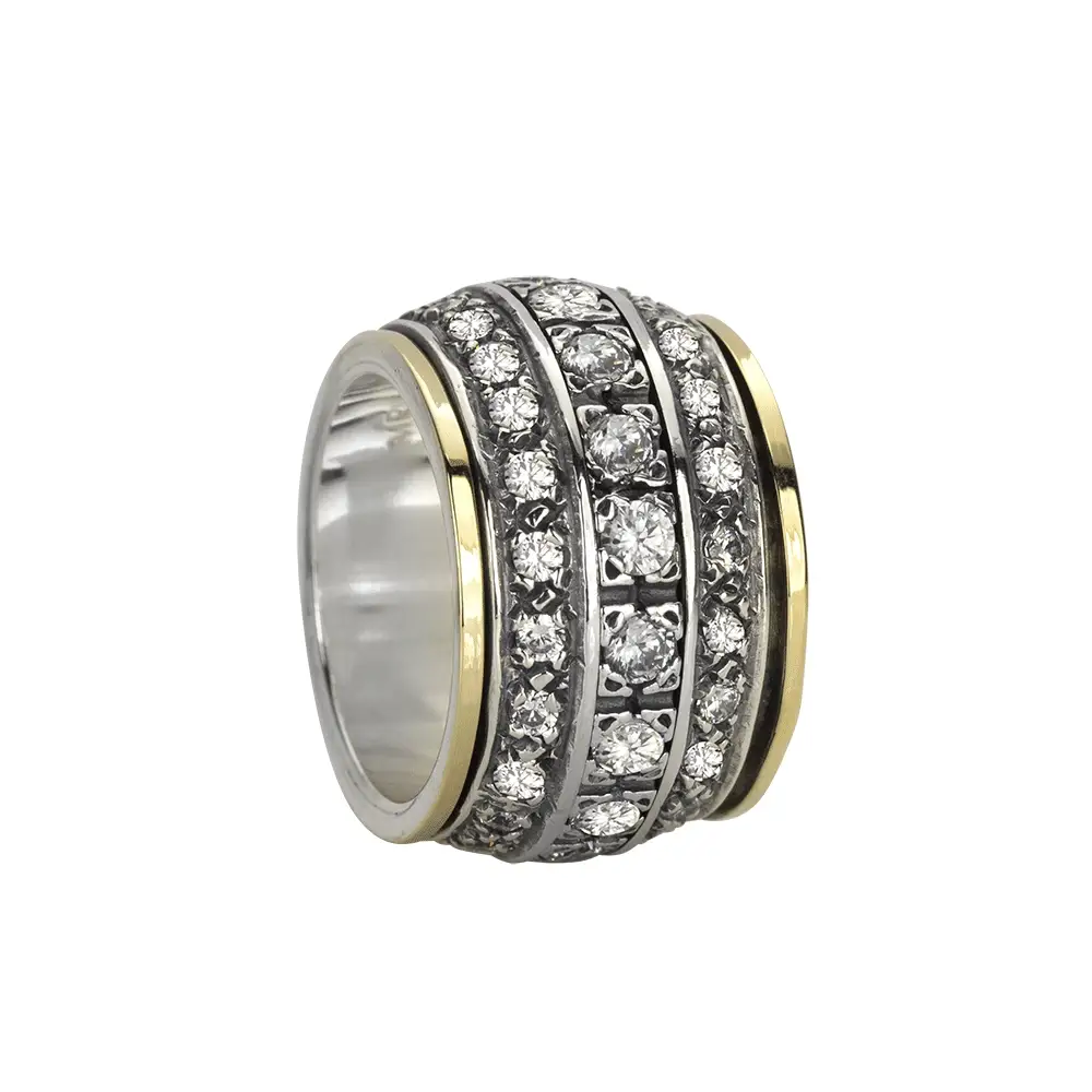 Eternity Meditation Ring for Stress Relief & Mindfulness - Zen Spinner Ring for Anxiety Relief, Focus, and Relaxation - Perfect for Yoga, Meditation, and Daily Mindfulness Practice