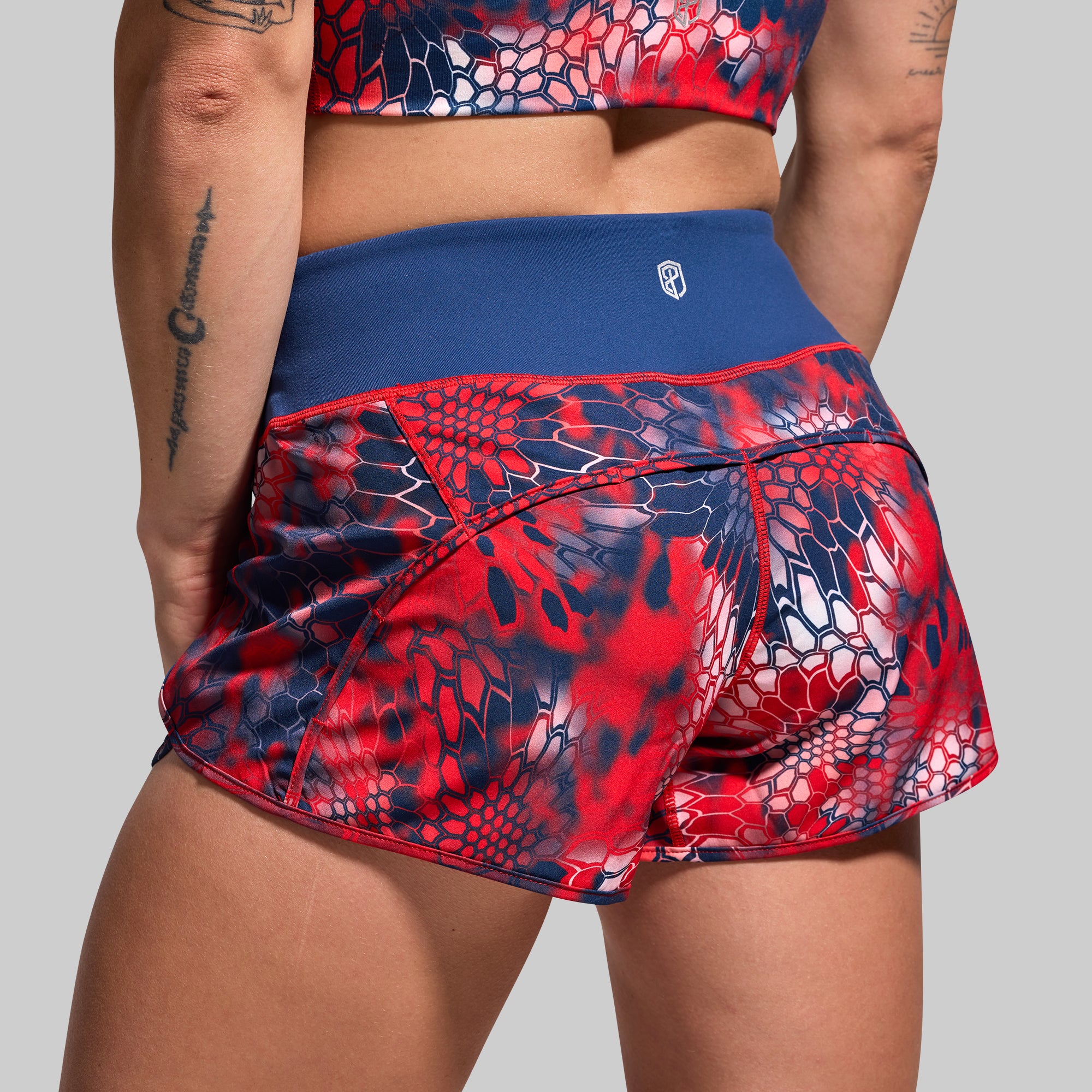 Free Flow Shorts - Kryptek Freedom Camo Pattern Quick-Dry Outdoor Hiking & Running Shorts for Men - Perfect for Camping, Gym, and Summer Adventures