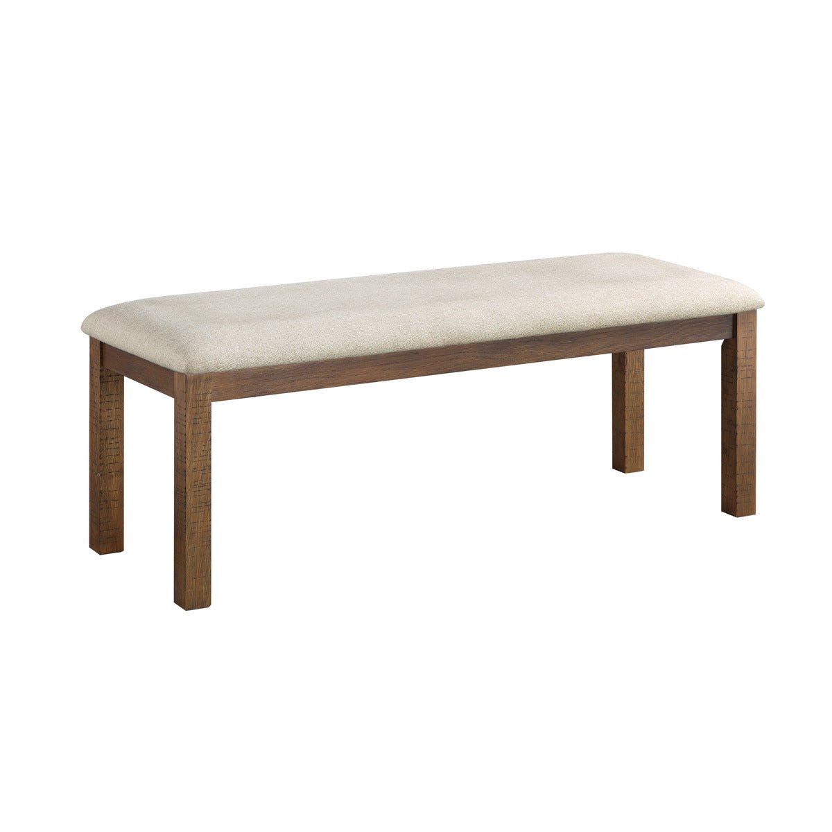 Bonner Collection Bench - Modern Wooden Storage Bench with Cushion, Entryway Bench for Living Room, Bedroom & Hallway - Perfect for Shoe Storage & Seating
