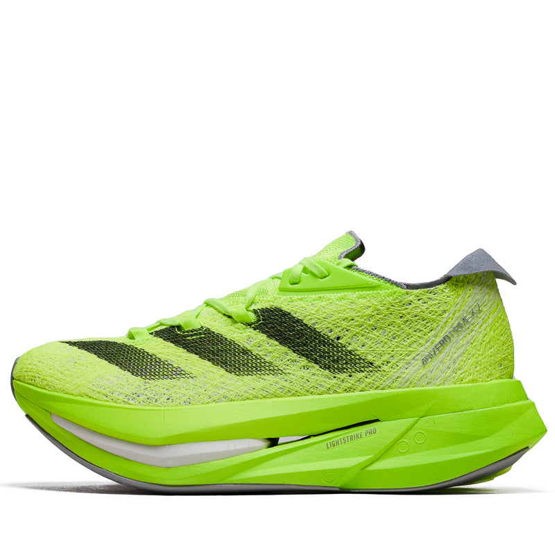 Adidas Adizero Prime X 2 Strung Running Shoes - Lucid Lemon/Core Black | Lightweight Performance Sneakers for Marathon Training & Road Racing
