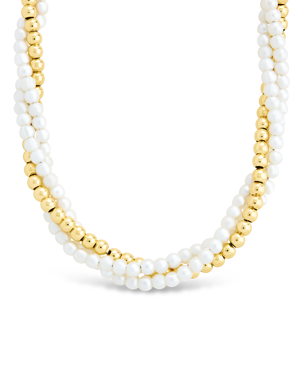 Twisted Pearl Necklace for Women - Elegant Patti Design, 18K Gold Plated, Gift for Her | Perfect for Weddings, Parties & Special Occasions
