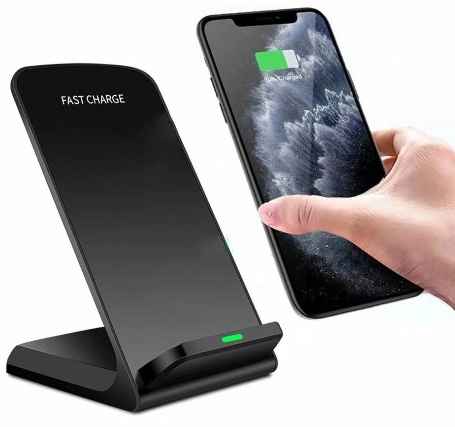 Fast Charging Qi-Certified 15W Wireless Charger Stand for iPhone - 2 Pack $25 - Perfect for Home, Office & Nightstand Charging
