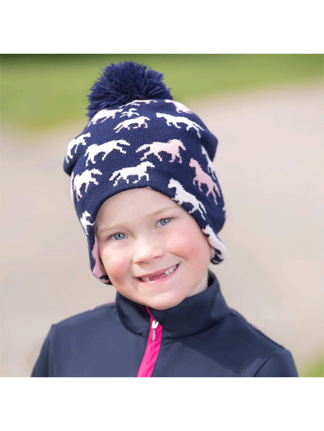 Flaine Kids Winter Hat - Warm Fleece Lined Beanie for Boys & Girls - Perfect for Snow Play, Skiing & Outdoor Winter Activities