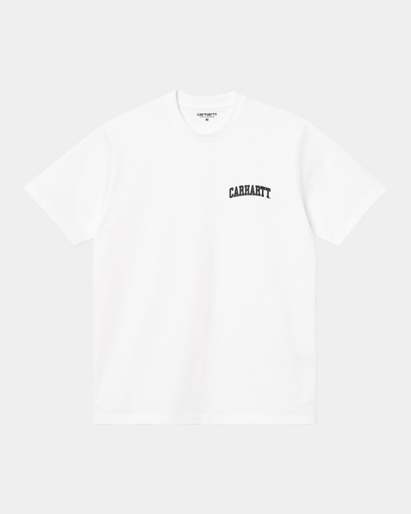 University Script T-Shirt - Classic White & Black Cotton Tee for College Students & Alumni | Perfect for Campus Wear, School Spirit Events & Casual Outfits