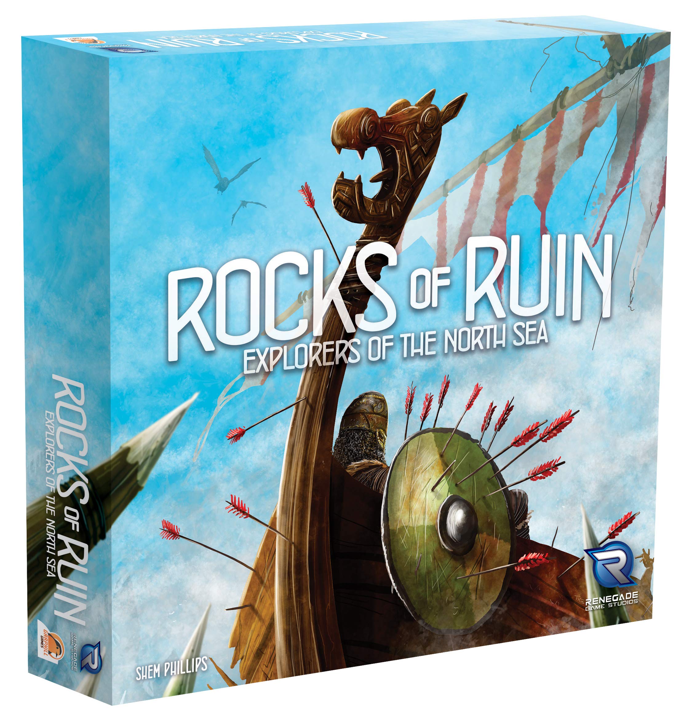Explorers of The North Sea: Rocks of Ruin Expansion - 5 Player Board Game for Adults & Teens, Strategy Game for Family Game Nights