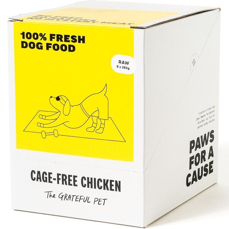 Premium Grain-Free Raw Frozen Dog Food - Cage-Free Chicken Recipe (2kg) | Natural & Nutritious for Puppies & Adult Dogs | Perfect for Raw Diet, Training Treats & Meal Toppers