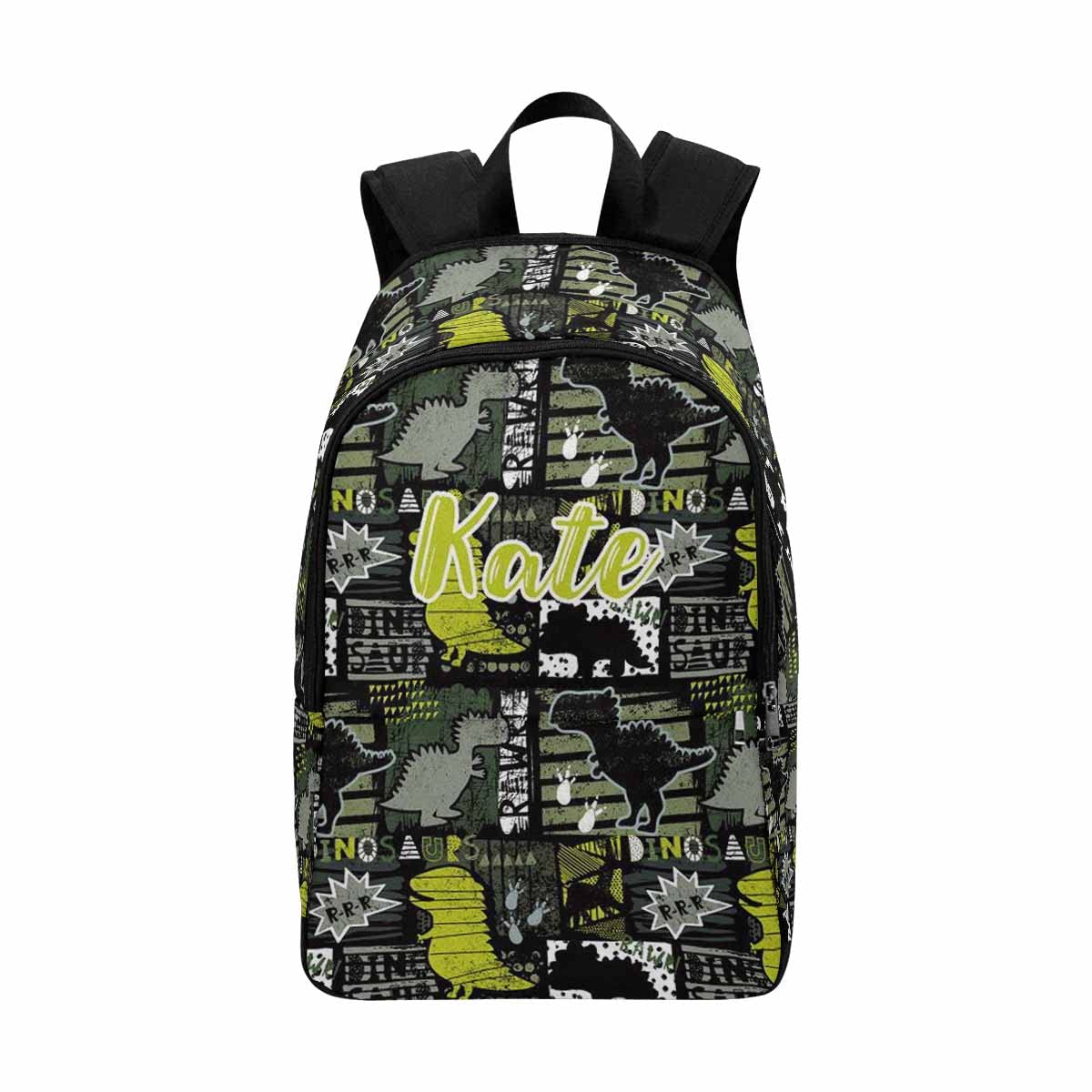 Durable Water-Resistant Laptop Backpack for Women & Men - Green Dinosaur Design School & Travel Backpack - Perfect for Work, College, Commuting & Outdoor Adventures