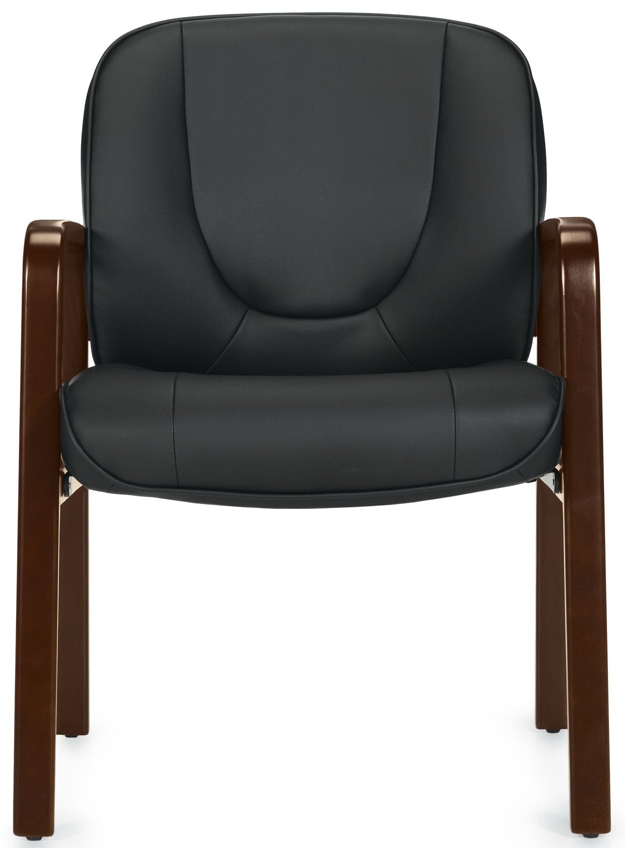 Premium Luxhide Leather Executive Office Chair - Ergonomic High Back Desk Chair with Adjustable Height & Lumbar Support [OTG11770B] - Perfect for Home Office, Conference Rooms & Executive Suites