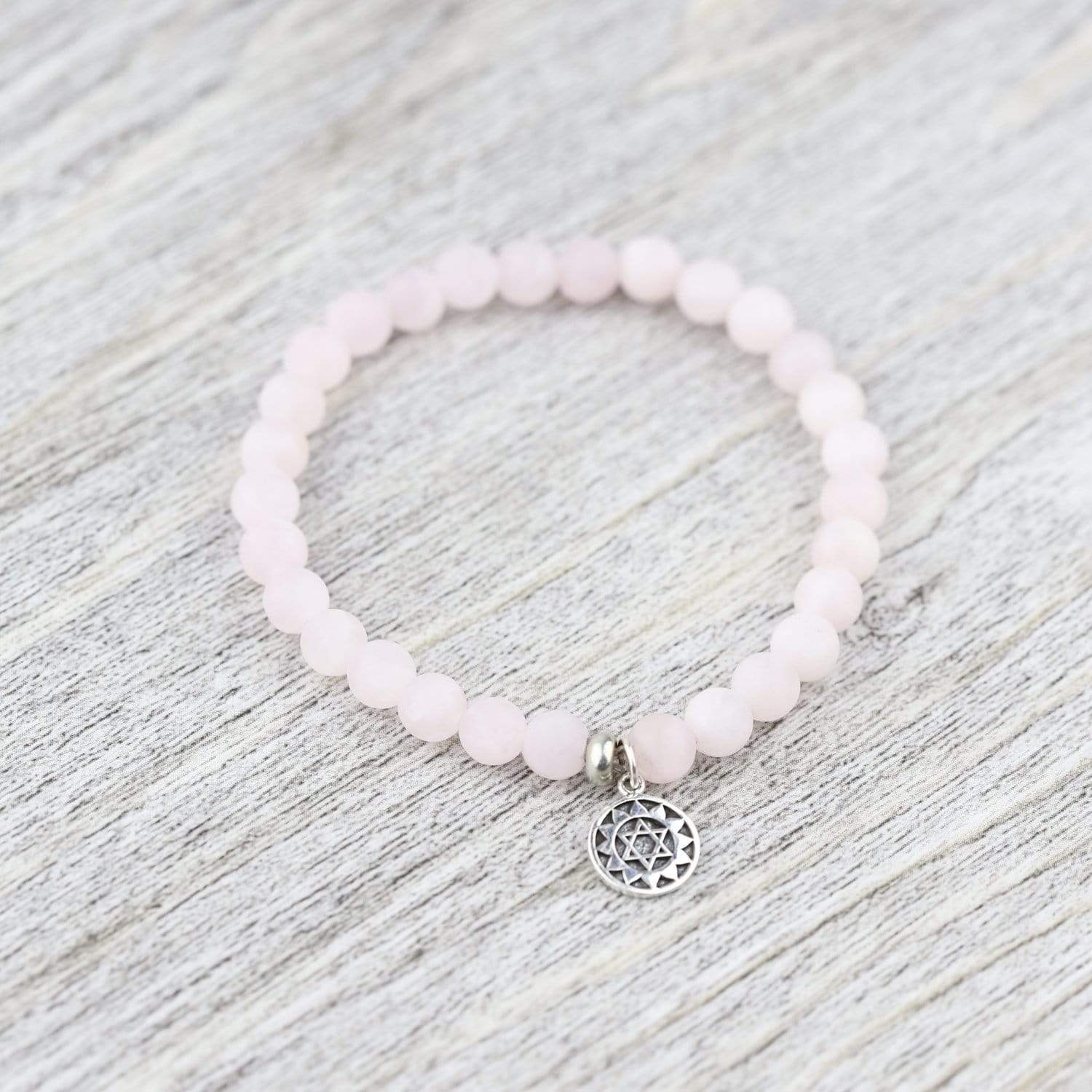 Healing Rose Quartz Bracelet for Heart Chakra - Natural Crystal Energy Jewelry for Love, Emotional Balance & Spiritual Growth - Perfect for Meditation, Yoga & Daily Wear