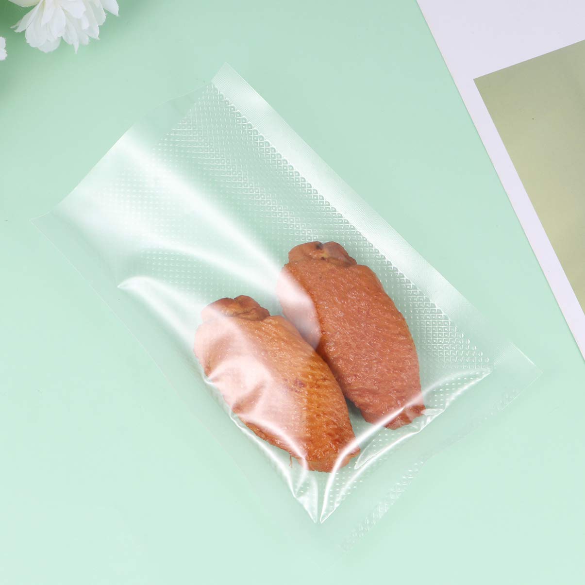 100pcs Tofu Mold & Vacuum Sealer Bags - Airtight Food Storage Bags for Tofu Press, Meal Prep, Travel, Fridge Organization & Sous Vide Cooking | Perfect for Delicatessen, Sausage, Fruits & Vegetables Preservation