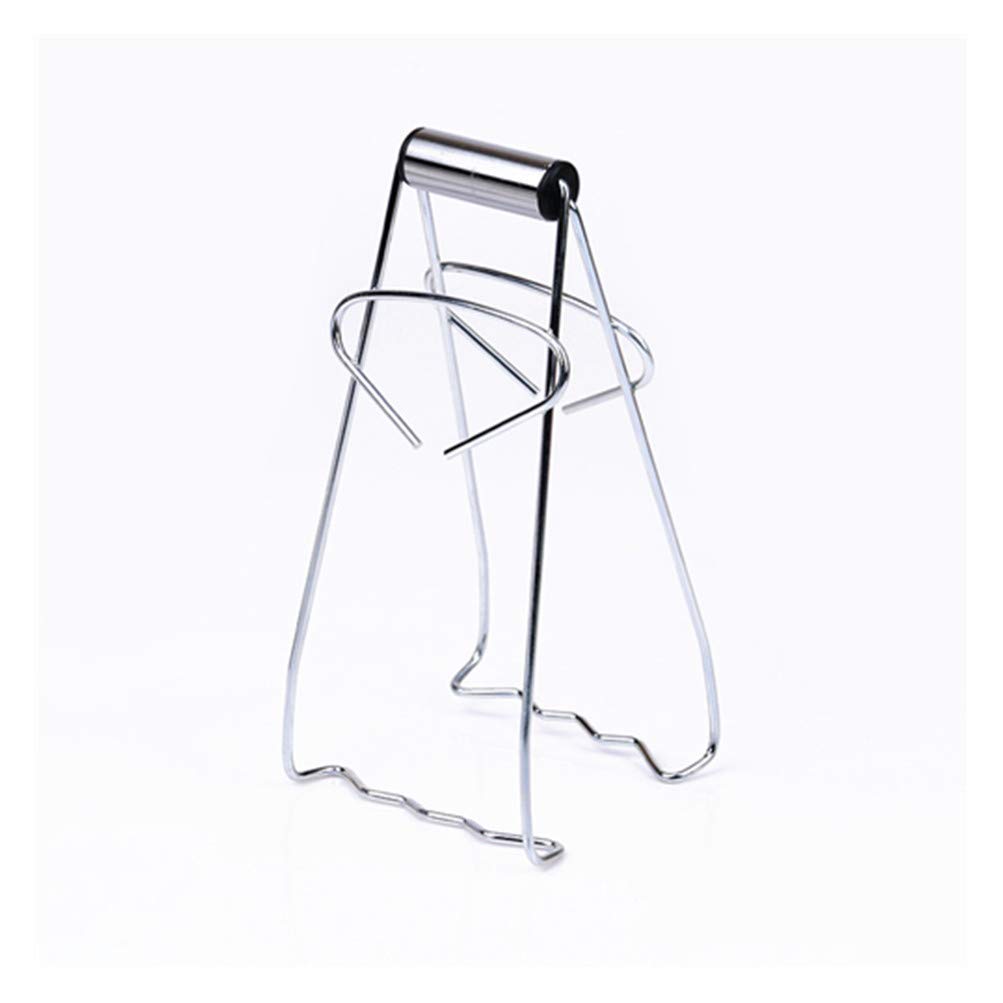 Stainless Steel Foldable Hot Plate Gripper - Universal Kitchen Clamp Tong for Pots, Bowls & Dishes - Heat-Resistant Crockery Holder for Cooking, Serving & BBQ