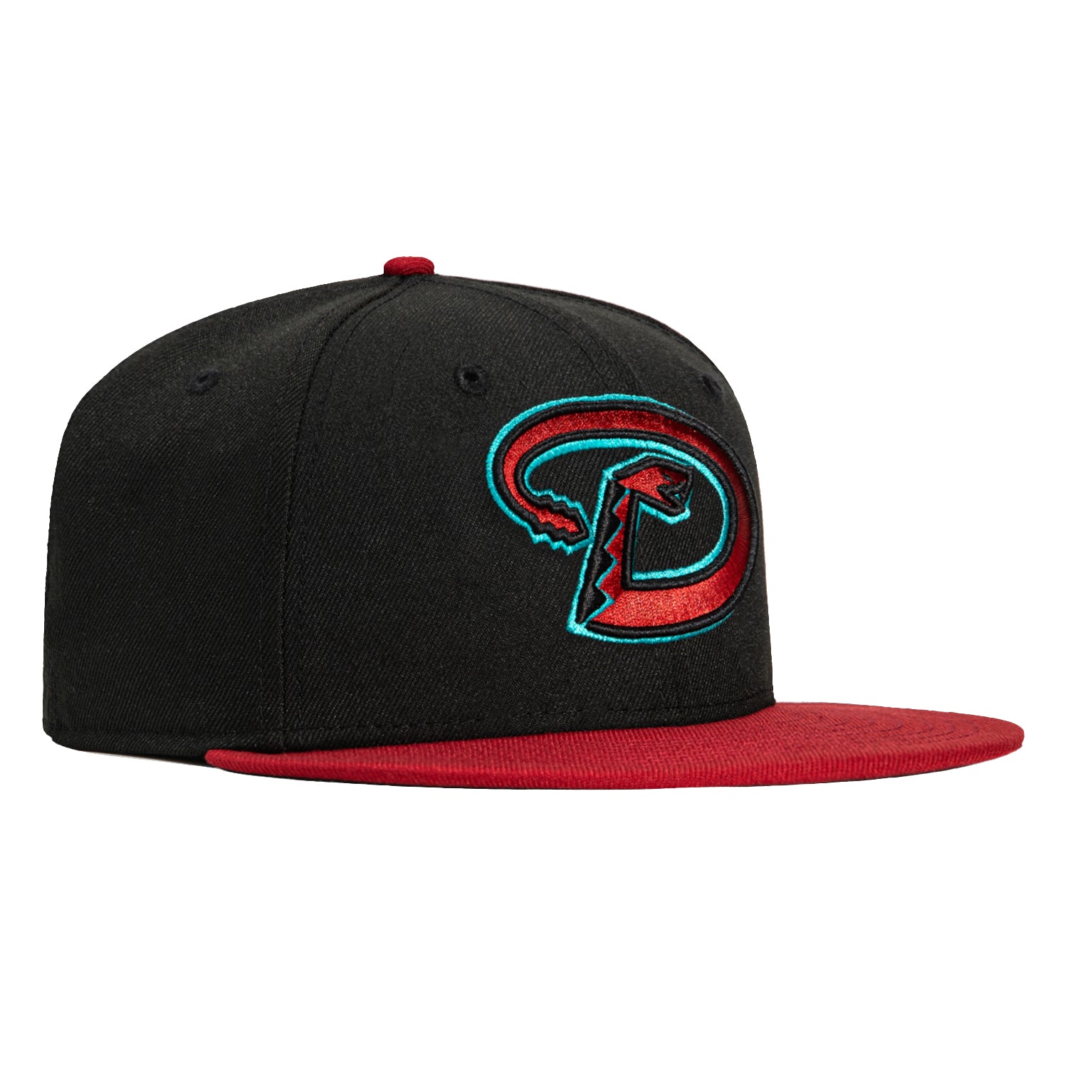 New Era 59Fifty Authentic MLB Baseball Cap - Arizona Diamondbacks 2024 Road Edition (Black & Cardinal) | Adjustable Snapback Hat for Men & Women | Perfect for Games, Streetwear & Sports Fans
