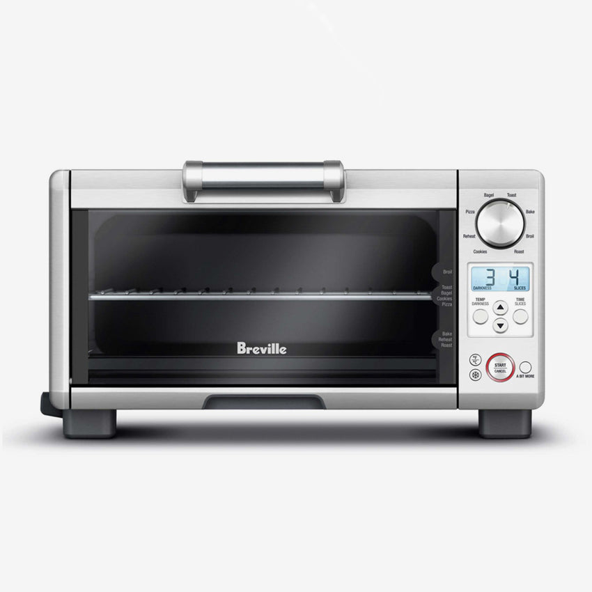Breville Mini Smart Oven - Compact Countertop Convection Toaster Oven with Smart Technology for Baking, Broiling & Toasting | Perfect for Small Kitchens, Dorms & Apartments