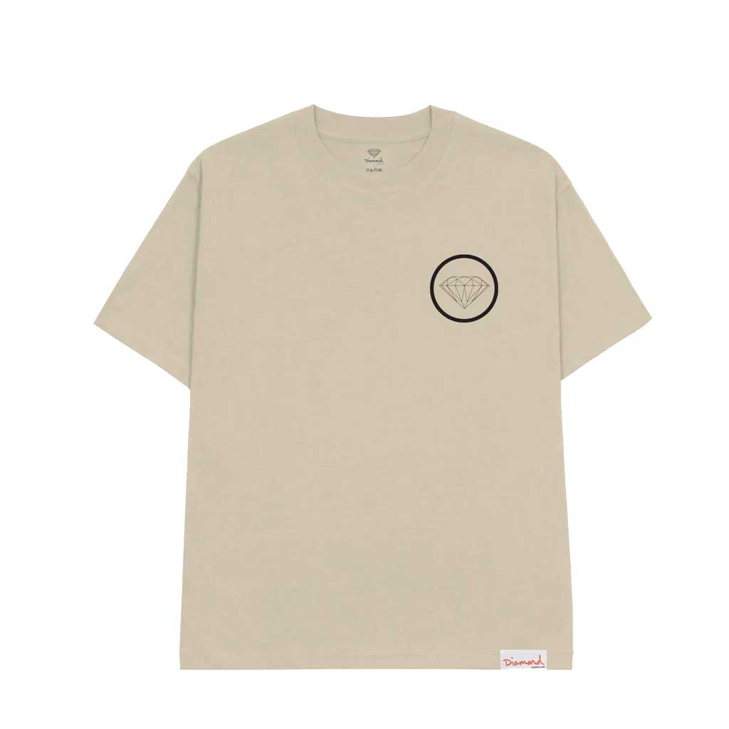 Diamond Brilliant Circle Tee - Natural Cotton Women's T-Shirt for Casual Wear & Everyday Outfits
