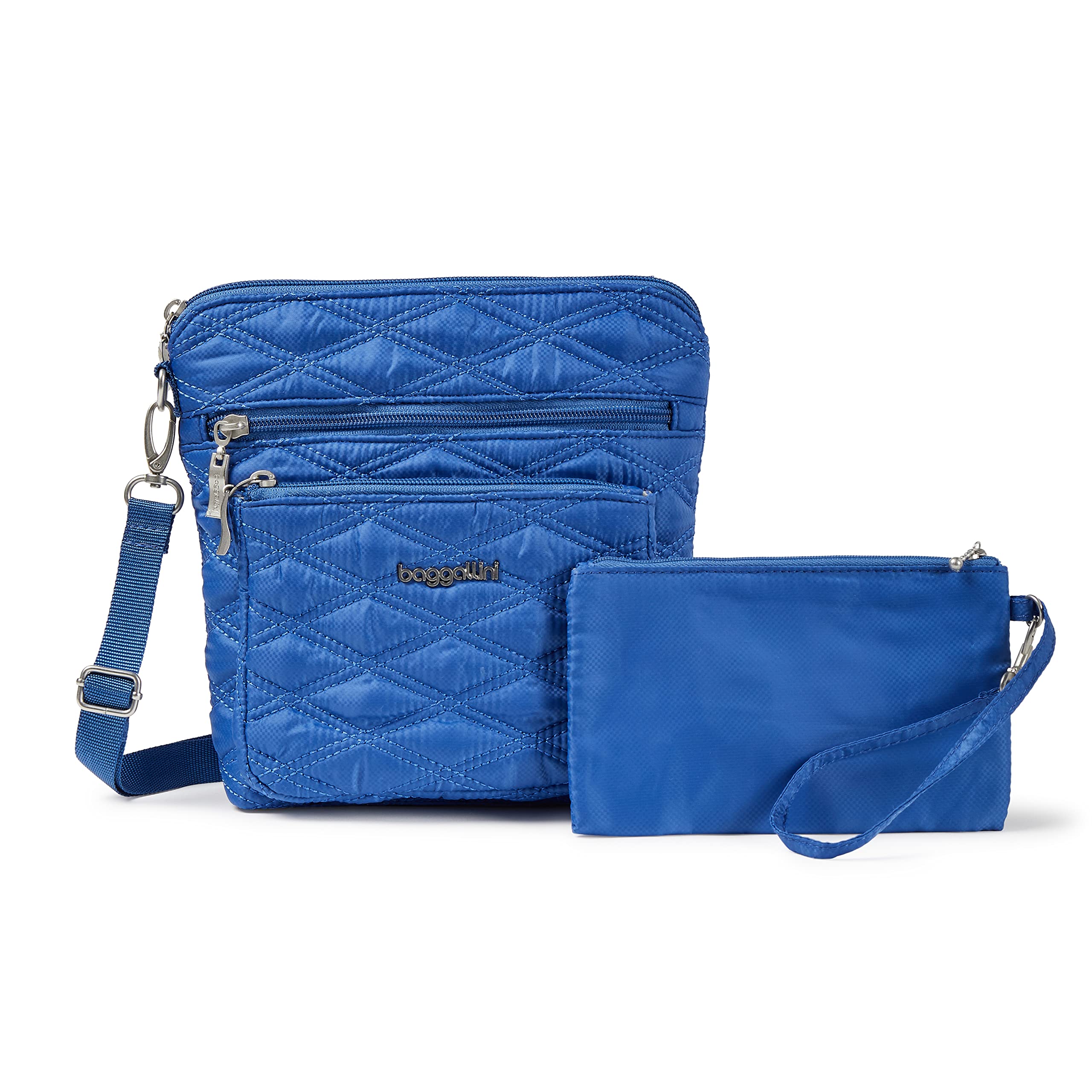 Baggallini RFID Blocking Crossbody Bag with Multiple Pockets - Secure Travel Purse for Women, Perfect for Commuting, Shopping & Vacation