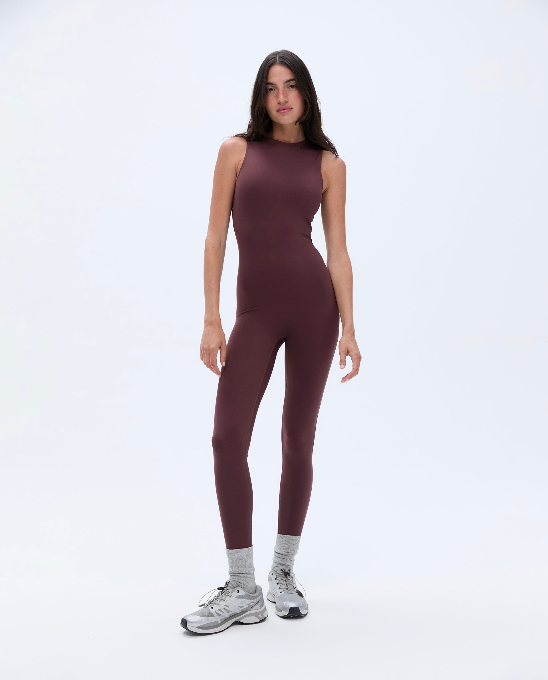 Ultimate Sleeveless Unitard for Women - Burgundy Red Dance Leotard | Perfect for Ballet, Gymnastics & Yoga Workouts