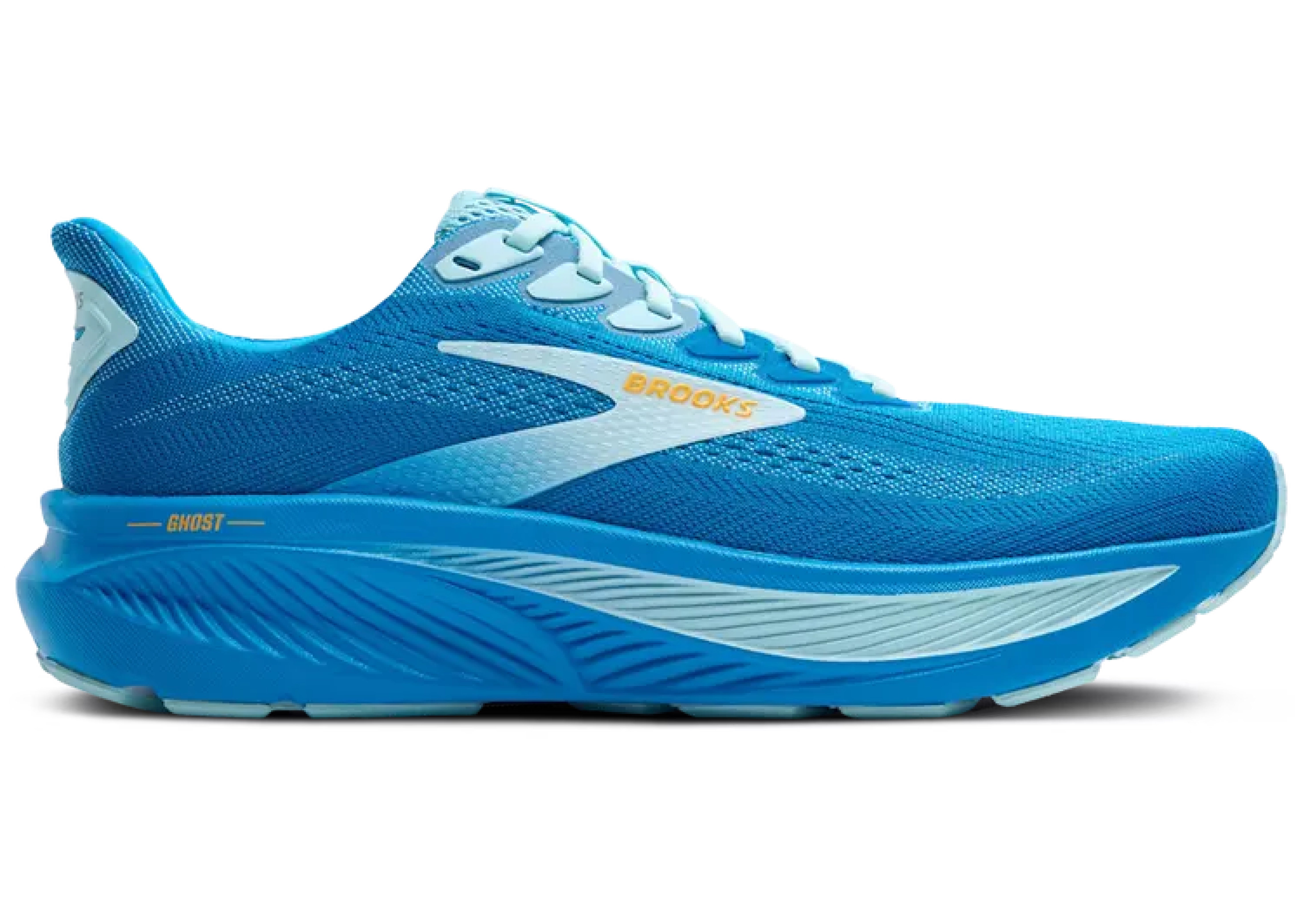 Brooks Ghost 17 Running Shoes for Men - Blue | Lightweight Cushioned Road Running Shoes for Training & Marathon | Perfect for Jogging, Gym Workouts & Daily Wear