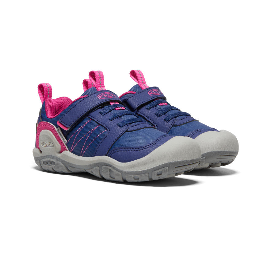 Little Kids' Knotch Peak Sneakers - Blue Depths/Pink Peacock | Comfortable Lightweight Sneakers for Toddlers & Preschoolers | Perfect for Playground, School & Everyday Wear