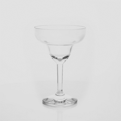Premium 11 oz Polycarbonate Margarita Glasses - Shatterproof, BPA-Free - Set of 6 (4.5