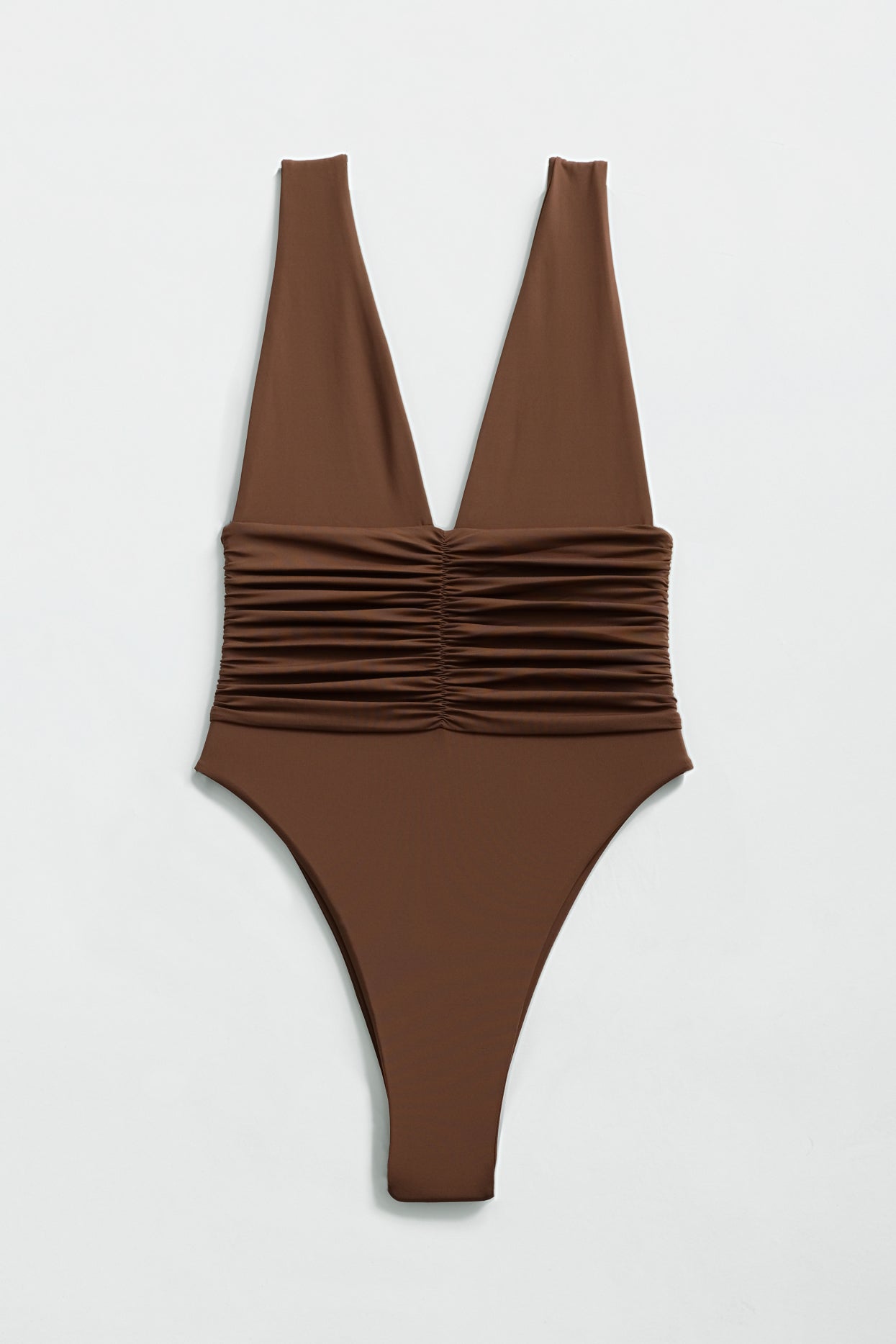 Echo One Piece Swimsuit Moderate Coverage Chocolate - Perfect for Beach, Pool, and Summer Vacation Wear