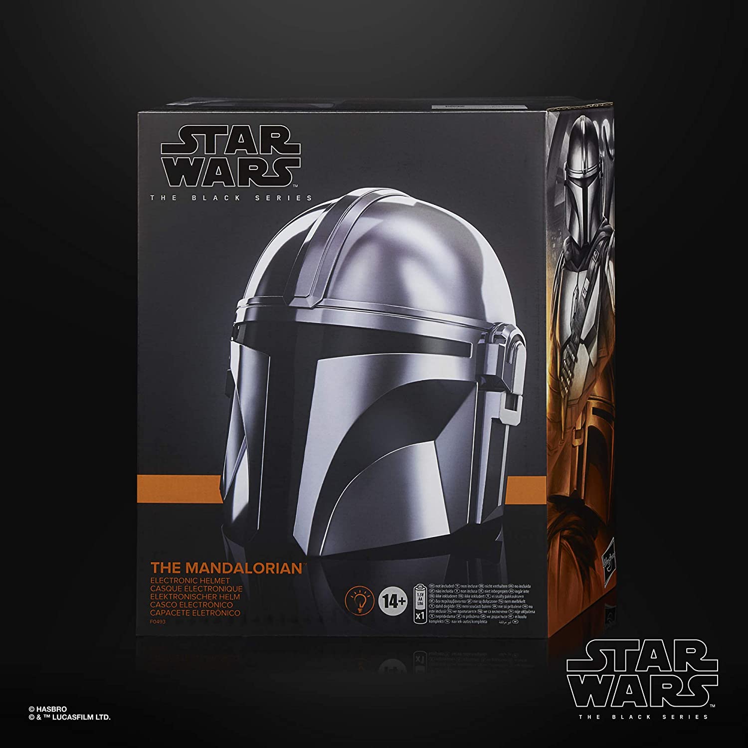 Star Wars The Black Series The Mandalorian Electronic Helmet - Premium Collectible Replica for Cosplay, Display & Movie Enthusiasts - Perfect for Halloween Costumes, Conventions & Star Wars Fan Collections