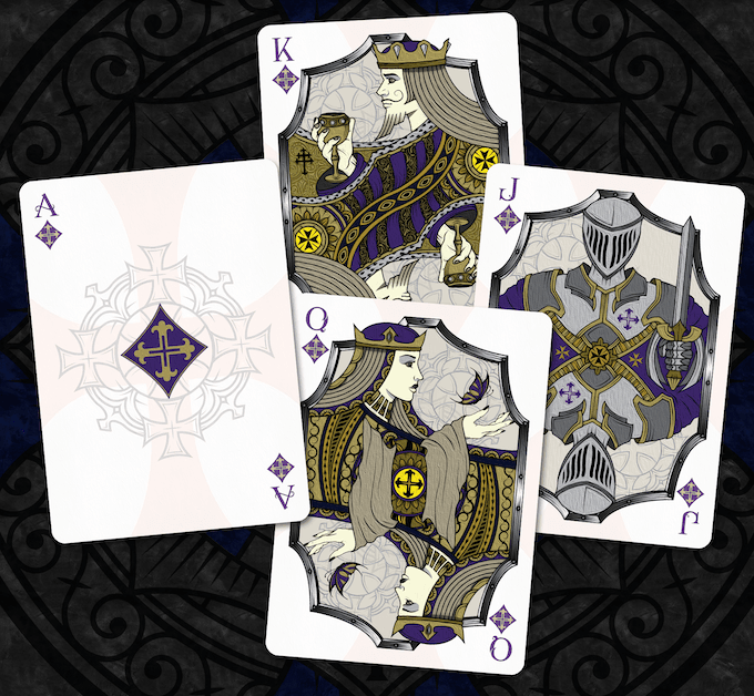 Premium Gilded Stronghold Sapphire Copper Edition Playing Cards - Luxury Deck for Poker, Magic Tricks & Collectors