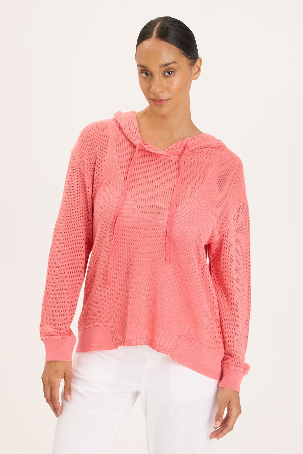 Breathable Mesh Sidel Hoodie for Men & Women - Lightweight Athletic Pullover for Running, Gym & Outdoor Activities