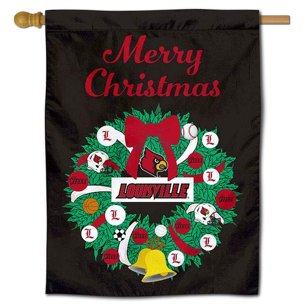 Louisville Cardinals Happy Holidays Christmas Banner Flag - Perfect for Home Decor, Game Day, and Festive Celebrations
