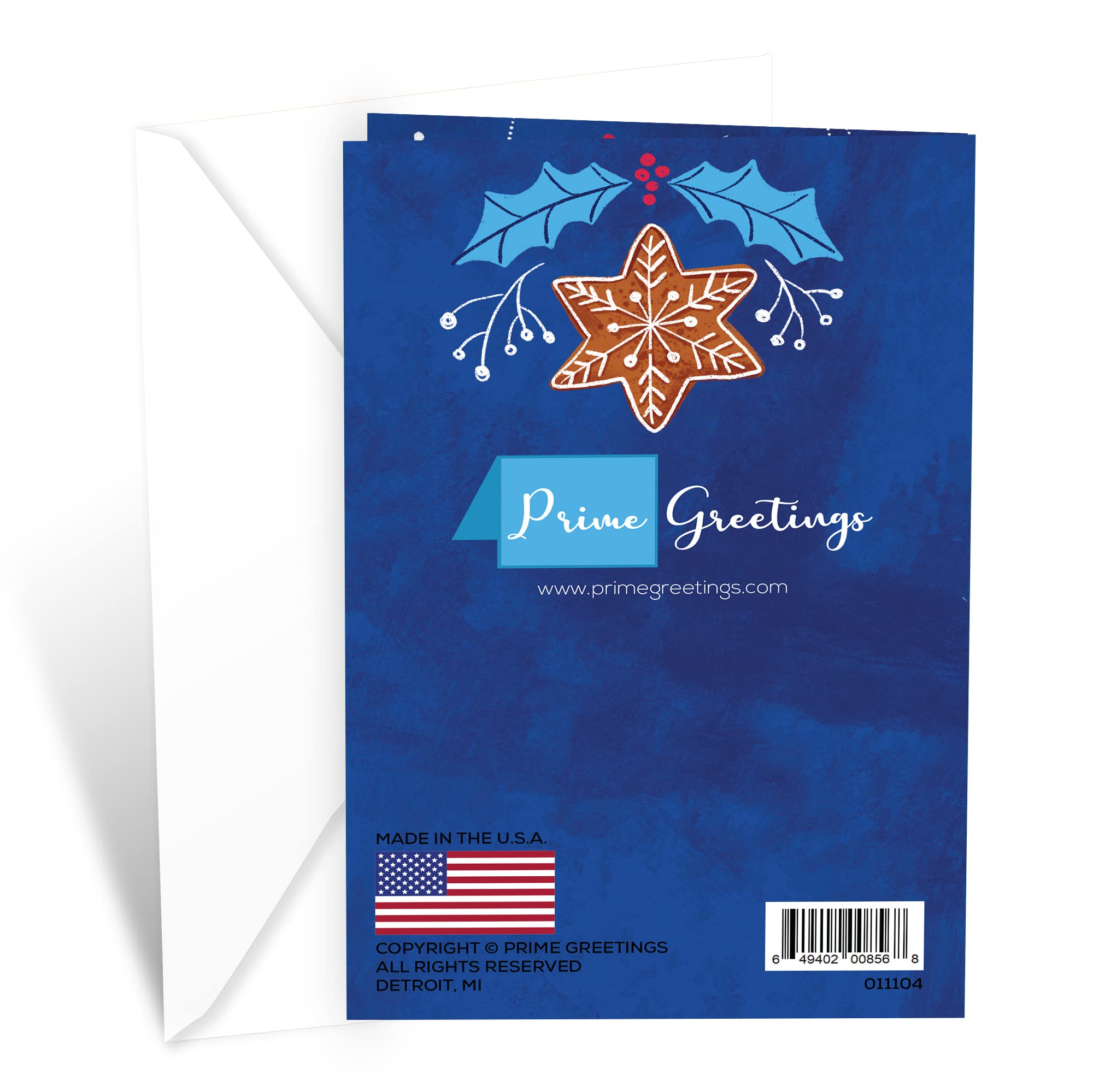 Premium Christmas Greeting Card for Son - 5x7.75 Inch Eco-Friendly Thick Cardstock with Envelope | Made in USA | Holiday Card for Family, Kids & Loved Ones | Perfect for Christmas Gifts, Home Decor & Holiday Mailings
