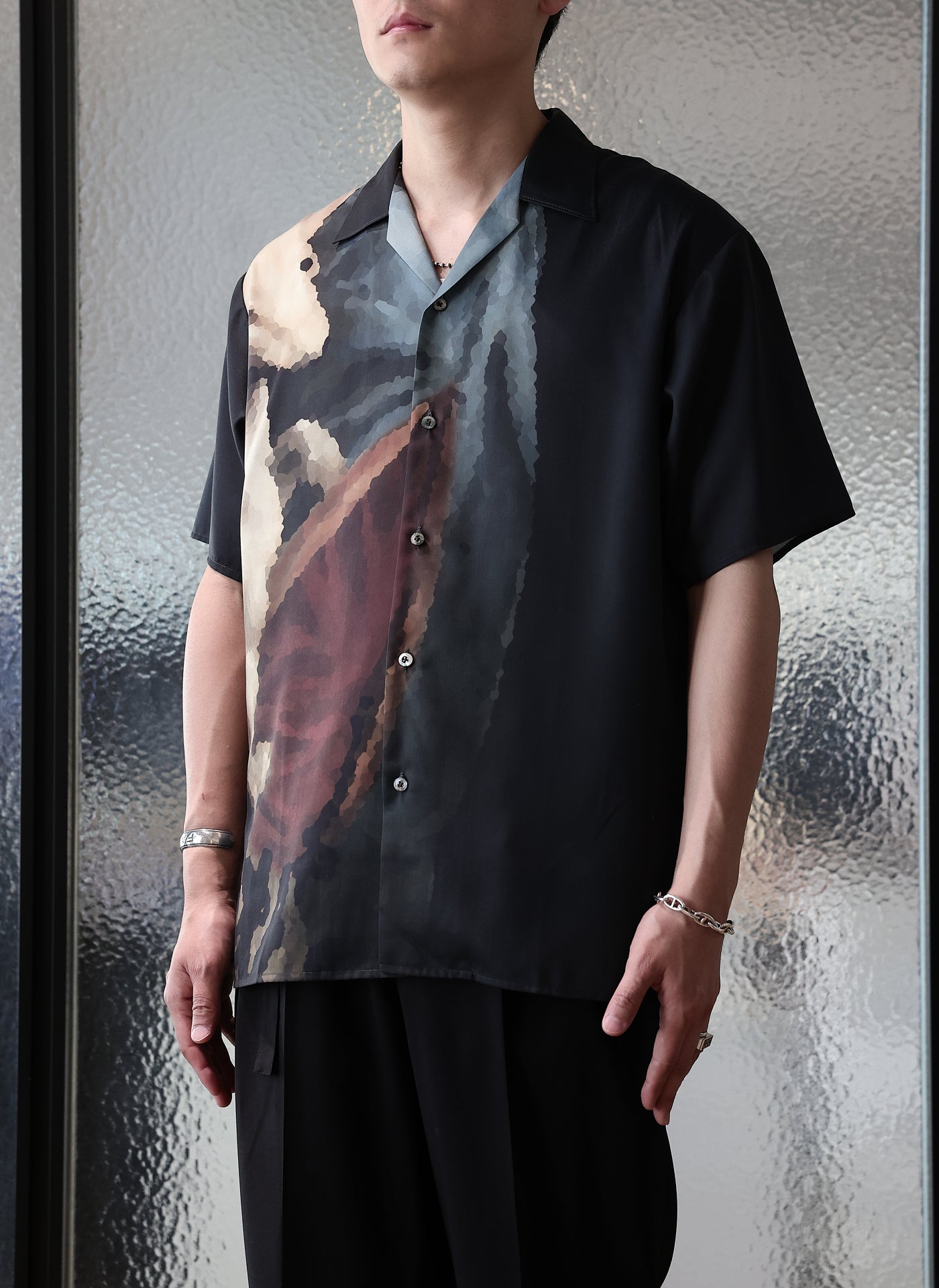 Stylish Dama Con Lermellino Polyester Open Collar Shirt for Women - Perfect for Office, Casual Wear & Special Occasions