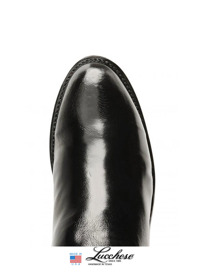 Lucchese T0082.C2 Men's 1883 Lonestar Roper Boots - Black Western Cowboy Boots for Men | Perfect for Rodeo, Country Dancing & Casual Wear